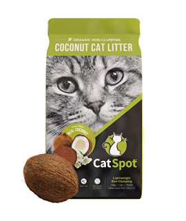 CatSpot Litter, Non-Clumping Formula: Coconut Cat Litter, Biodegradable, All-Natural, Lightweight & Dust-Free