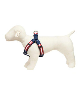 Paw Paws Americana Flag Dog collars (Step-in Harness SM- 34 Ribbon (13-20 girth))