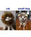 PenVinoo Lion Mane Wig for Dog and Cat Costume