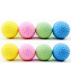 Nargos 1.5 Dia Colorful Golf Sponge Foam Balls Cats Toys with Feathers-Christmas Version (8 Pack)