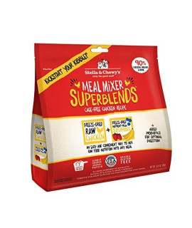 Stella & Chewys Freeze-Dried Raw Cage-Free Chicken Meal Mixer SuperBlends Dog Food Topper, 3.25 oz. Bag