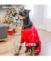 fabdog Red Thermal Dog PJs, Dog Pajamas (20")