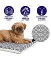 Quiet Time Teflon Defender Dog Beds; Pet Beds Designed to Fit Folding Metal Dog Crates, Gray & White Geometric Pattern, 24-Inch