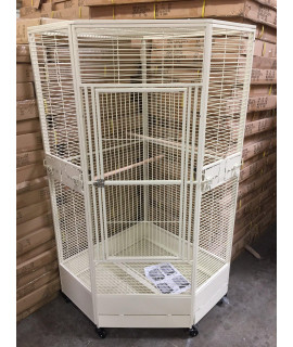 New Corner Open Playtop Parrot Bird Cage - r30