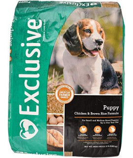 Exclusive | Nutritionally Complete Puppy Food | Chicken and Brown Rice Recipe - 15 Pound (15 lb.) Bag