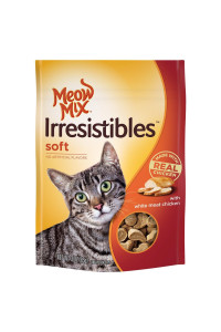 Meow Mix Irresistibles Soft cat Treats with Real White Meat chicken, 3 oz