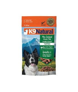 K9 Natural Grain-Free Freeze Dried Dog Food Topper Or Meal Mixer, Lamb 5Oz