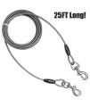 BV Pet Super Heavy XXL Tie Out Cable for Dogs up to 250 Pound, 25 Feet