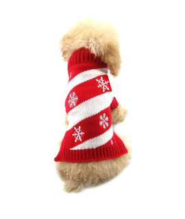 Nacoco Dog Snow Sweaters Snowman Sweaters Xmas Dog Holiday Sweaters New Year Christmas Sweater Pet Clothes For Small Dog And Cat (Snow, Xs)