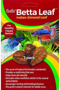 Carib Sea Aquatics Betta Leaf Indian Almond Leaf 3 Pk
