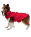 Adorrable Waterproof Dog Coats Reflective Fleece-Lined Winter Warm Harness Dog Jackets, Red1, Large