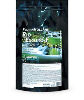 Brightwell Aquatics FlorinVolcanit Rio Escuro-F - Fine Black Volcanic Ash Substrate for Freshwater Shrimp, 5 lbs