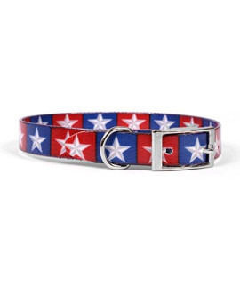 Yellow Dog Design Colonial Stars Elements Dog Collar 3/4" Wide and Fits Neck 13.5 to 17", Medium
