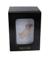 BQLZR 165x125x120mm Black Cedarwood Telescopic Photo Frame Dog Cat Pet Cremation Urn Memorial Keepsake Box