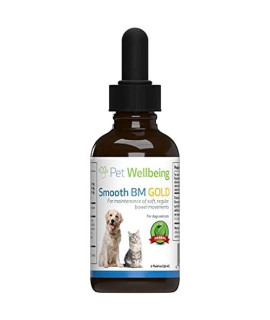 Pet Wellbeing Smooth BM Gold for Cats - Natural Constipation Support for Felines - 2oz (59ml)