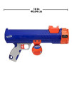 Nerf Dog Tennis Ball Blaster Dog Toy Blue/Orange, 16 Inch Compact Blaster with 1 Ball