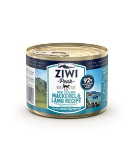 Ziwi Peak Canned Wet Cat Food - All Natural, High Protein, Grain Free, Limited Ingredient, With Superfoods (Mackerel & Lamb, Case Of 12, 6.5Oz Cans)
