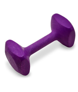 J&J Dog Supplies Obedience Retrieving Dumbbell with 3 Ends, 3 12 Wide Bit and 1516 Diameter Bit, Purple, Large