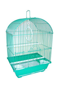 YML A1104GRN Round Top Style Small Parakeet Cage, 11 x 9 x 16