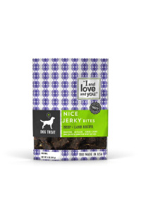 I And Love And You Nice Jerky Bites - Grain Free Dog Treats, Beef + Lamb, 4-Ounce, Pack Of 6
