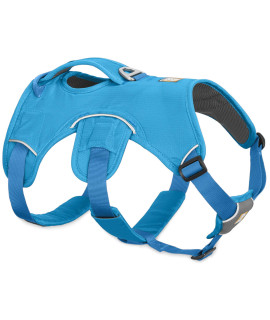 RUFFWEAR, Web Master, Multi-Use Support Dog Harness, Hiking and Trail Running, Service and Working, Everyday Wear, Blue Dusk, XX-Small