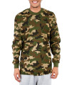 Pro club Mens Heavyweight cotton Long Sleeve Thermal Top, 3X-Large, green camo