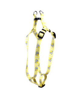 Yellow Dog Design Yellow Elephants Step-in Dog Harness-X-Small-3/8 and fits Chest Circumference of 4.5 to 9