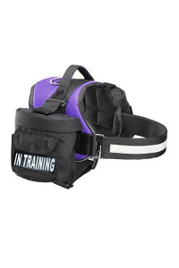 Doggie Stylz in Training Service Dog Harness with Removable Saddle Bag Backpack Pack Carrier Traveling Carrying Bag. 2 Removable in Training Patches. Please Measure Dog Before Ordering. Made