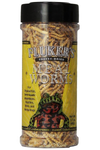 Flukers Freeze Dried Mealworms Pet Food 6.8-Ounce