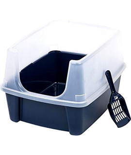 Themost Shop Pet Cat Kitty Open Top Cats Litter Box with Shield and Scoop Tidy :New
