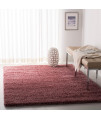 SAFAVIEH california Premium Shag collection 67 x 96 Rose Sg151 Non-Shedding Living Room Bedroom Dining Room Entryway Plush 2-inch Thick Area Rug