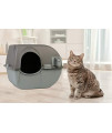 Omega Paw Roll n Clean Self Cleaning Litter Box, Brown, Large