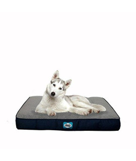 Sealy Dog Bed cozy comfy Sherpa Bed Medium Navy Blue S1MN-90804