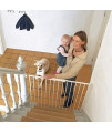Scandinavian Pet Design Streamline Extra Tall 42 Animal Pet Safety Gate, White