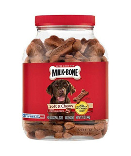 Milk Bone Soft & Chewy Dog Snacks- 2 Pack- (37oz Each) (Beef & Filet Mignon)