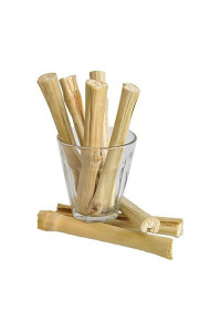Bwogue 100G Pet Snacks Sweet Bamboo Chew Toy For Squirrel Rabbits Guinea Pigs Chinchilla Hamster (About 10-14 Sticks)