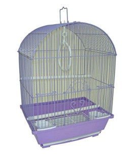YML A1304PUR Round Top Style Small Parakeet Cage, 11 x 9 x 16