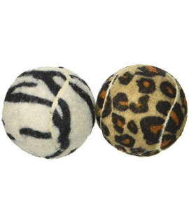 Petsport Catnip Jungle Balls (3 Packs with 2 Balls Per Pack / 6 Balls Total)