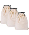 Misslo Cotton Breathable Dust-Proof Drawstring Storage Pouch Bag (Pack 3 M)