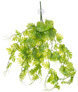 Penn-Plax Reptology Decorative Hanging Terrarium Plant Vines for Reptiles and Amphibians - 24Length - Green