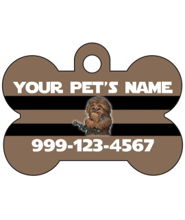 Chewbacca Pet Id Dog Tag Personalized for Your Pet