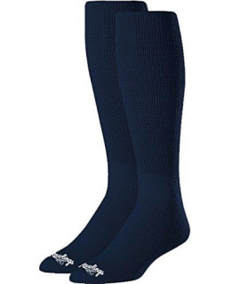 Rawlings womens Athletic Rawlings SOcL NVY Rawlings Baseball Socks 2 Pair Large Navy Blue , Navy Blue, Large US