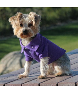 DOGGIE DESIGN Solid Dog Polo Shirt (Ultra Violet, 2XL)