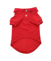 DOGGIE DESIGN Solid Dog Polo Shirt (Flame Scarlet Red, 3XL)