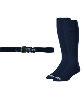 Rawlings Baseball Belt Socks combo, Navy Blue, Medium