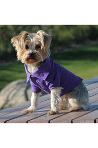 DOGGIE DESIGN Solid Dog Polo Shirt (Ultra Violet, 3XL)
