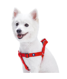 Blueberry Pet Essentials Classic Durable Solid Nylon Step-In Dog Harness, Chest Girth 26 - 39, Rouge Red, Large, Adjustable Harnesses For Puppy Boy Girl Dogs