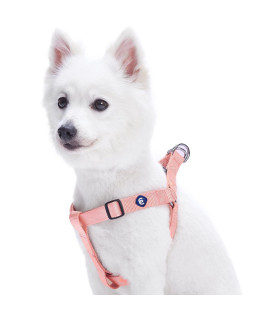 Blueberry Pet Essentials Classic Durable Solid Nylon Step-In Dog Harness, Chest Girth 165 - 215, Baby Pink, Small, Adjustable Harnesses For Puppy Boy Girl Dogs