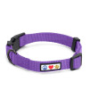 Pawtitas Dog Collar For Large Dogs Training Puppy Collar With Solid - L - Purple