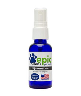 Rejuvenation - All Natural Liquid Spray Supplement - Helps Older Or Sick Pets Regain A Higher Quality Of Life - Easy To Use Spray On Pet Food & Water - Safe For All Pets (2 Oz)